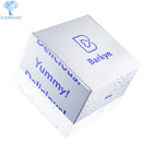 Custom Printing HigH Flat End Pack Die Cut Folding 3-ply Corrugated White Flower Mailer Boxes